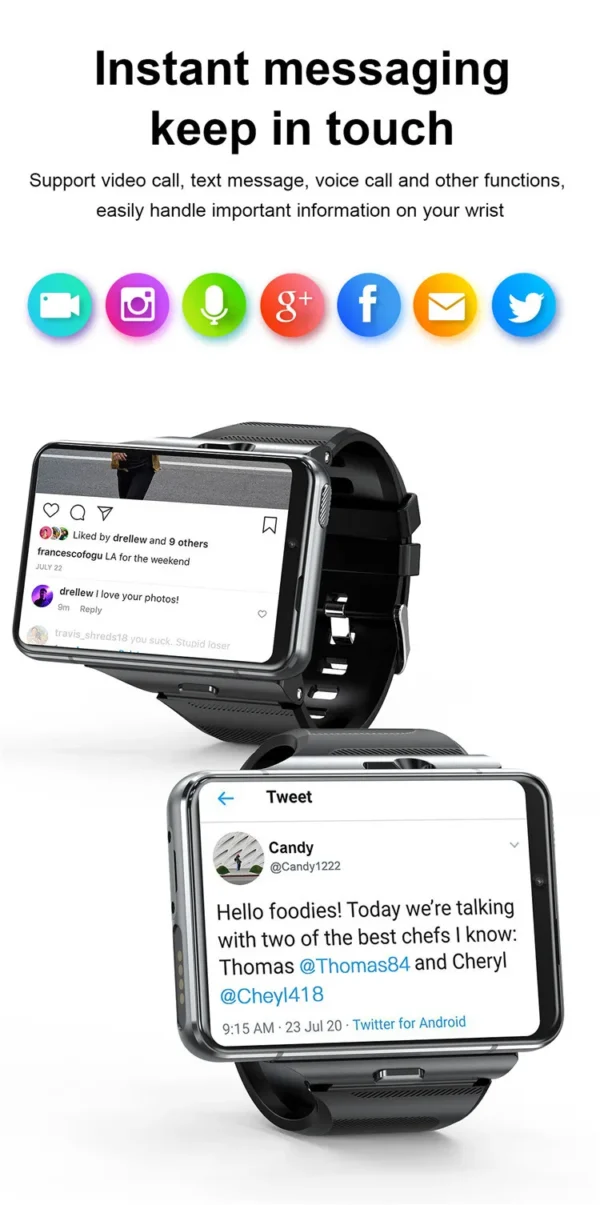 Smart Watch 2.88 Inch Large Screen Video Call Movie And Game Playback Full Touch Screen - Image 7