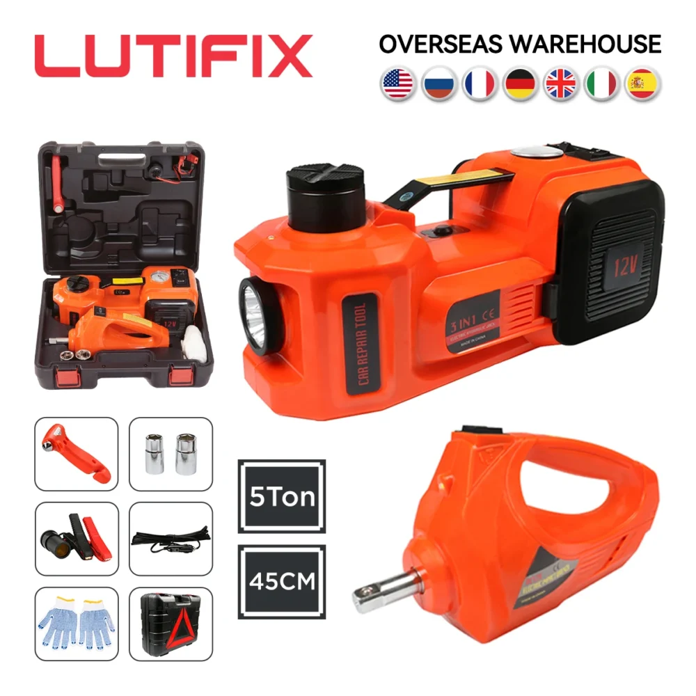 Car Jack 3in1 Electric Hydraulic Jacks 5 Ton
