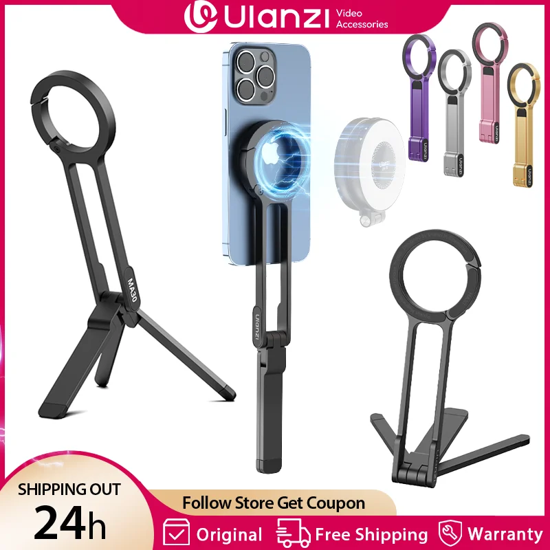 Phone Holder Tripod Dual-sided Magnetic Stand