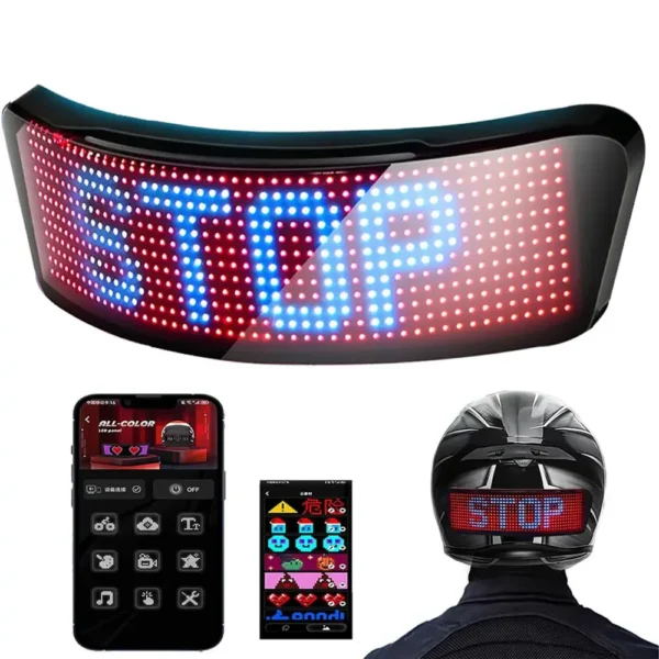 Led Helmet Display Motorcycle Helmet