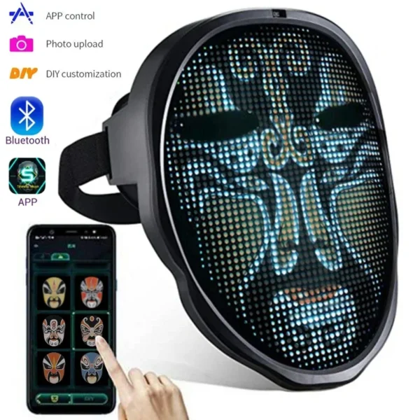 Face Masks Display Led Light Bluetooth APP Control