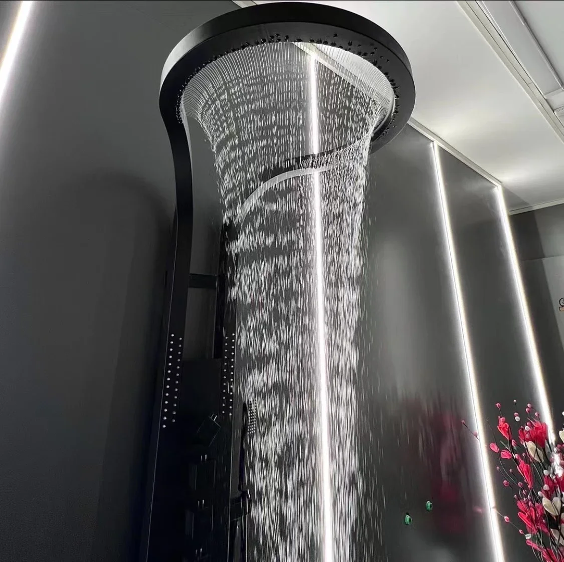 Shower Head Set System, Waterfall Rainfall,Luxury Multifunction - الصورة 3