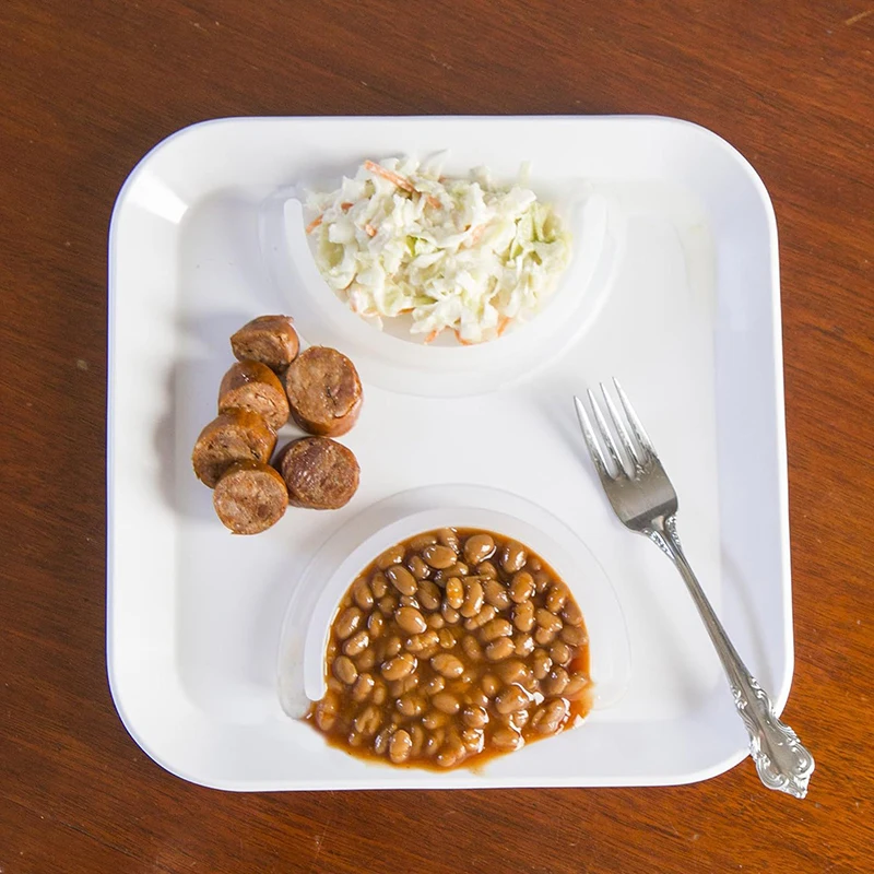 2pcs Plate Dividers Food Separator Strip Silicone - Image 3